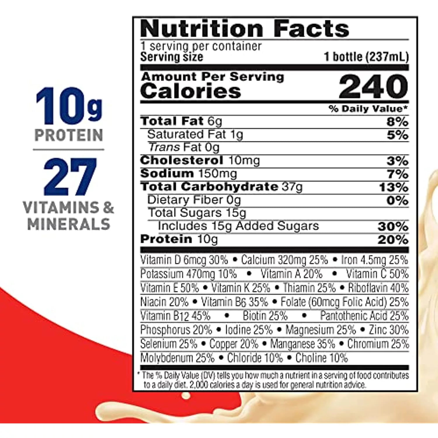 Very Vanilla 8 Fl Oz Bottles (Pack of 24) Nutritional Drinks A6502
