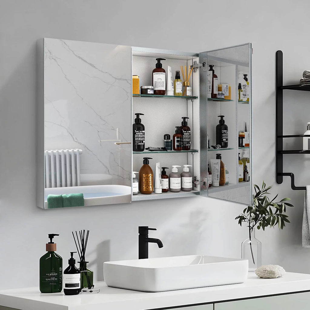 Double Door Mirror Medicine Cabinet D172