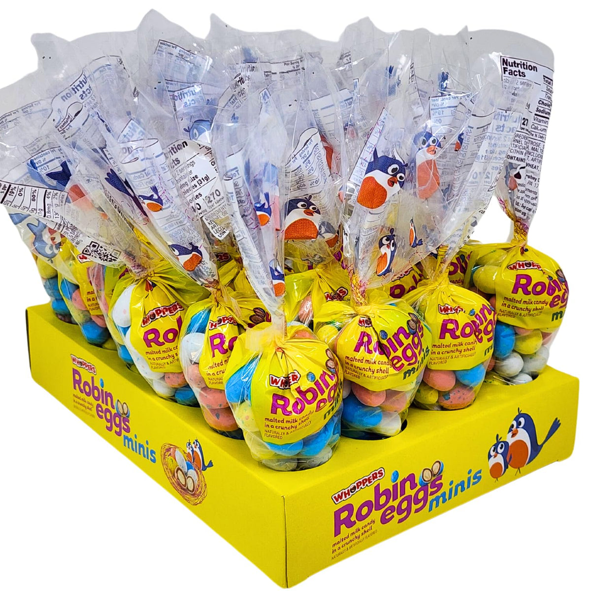 2.2 oz Bags (Pack of 24) Malted Milk Candy in Crunchy Shell Z2997