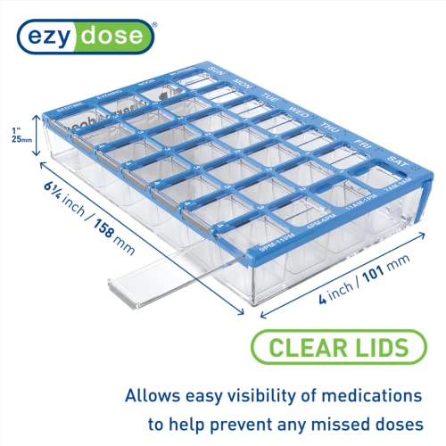 Weekly AM/PM Pill Case, 4 Times a Day, Blue H278462