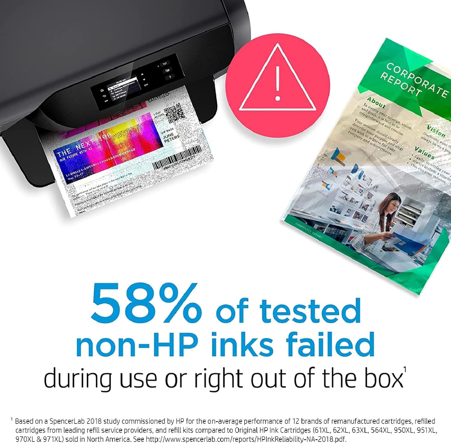 HP 62XL Tri-color High-yield Ink Pack of 2 G377