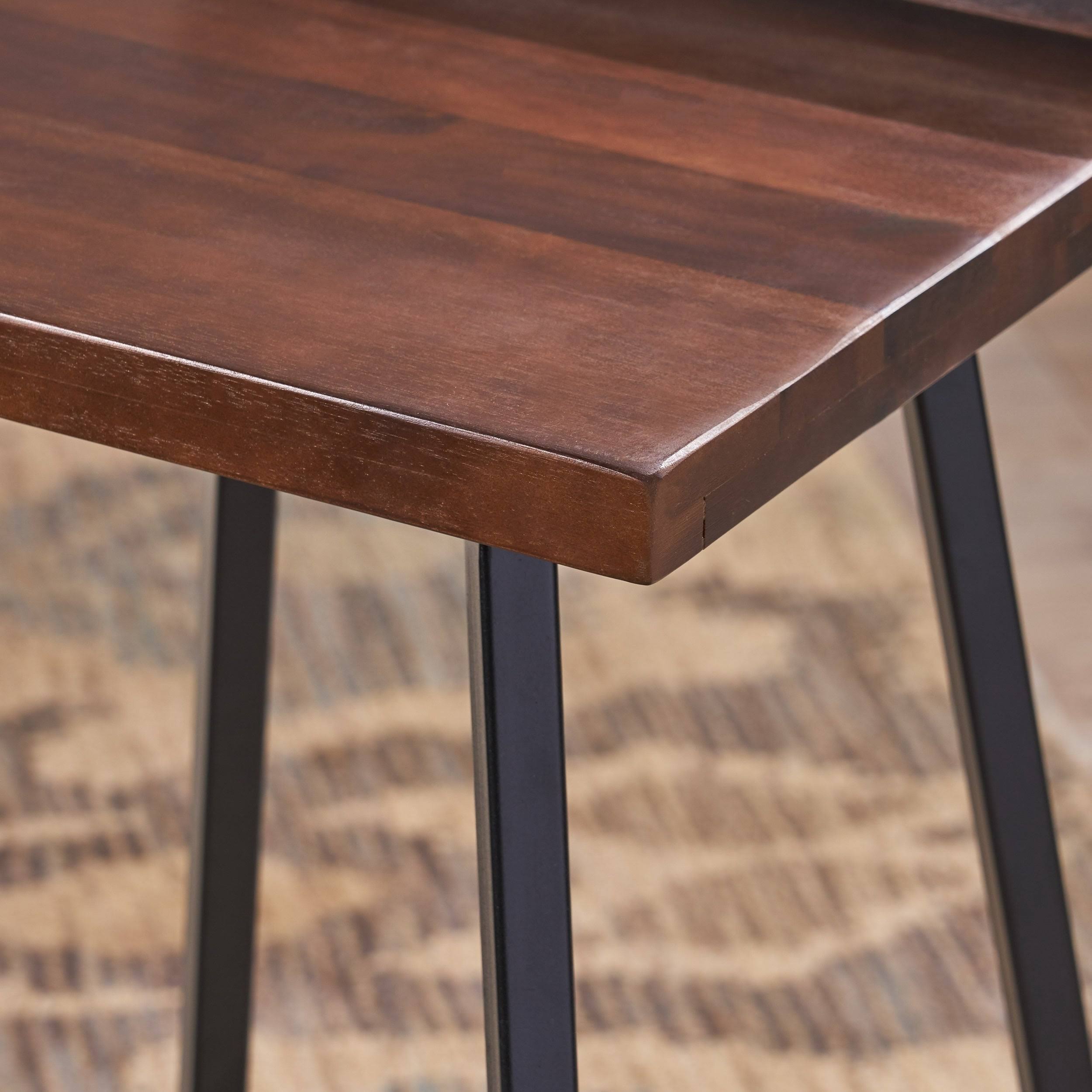 Dark Brown Bar Stool Set of 2 K806
