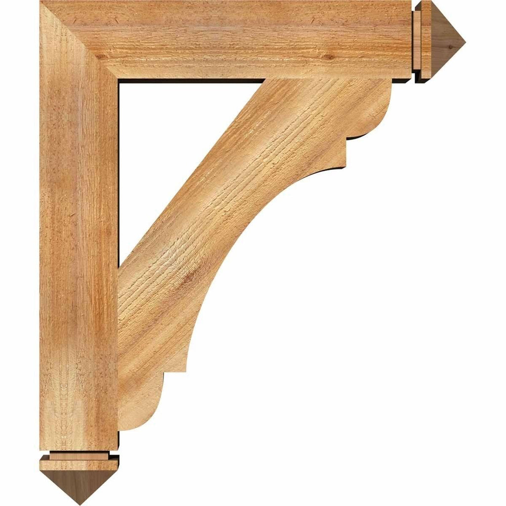 4 inch x 20 inch x 20 inch Western Red Cedar Bracket Z7019
