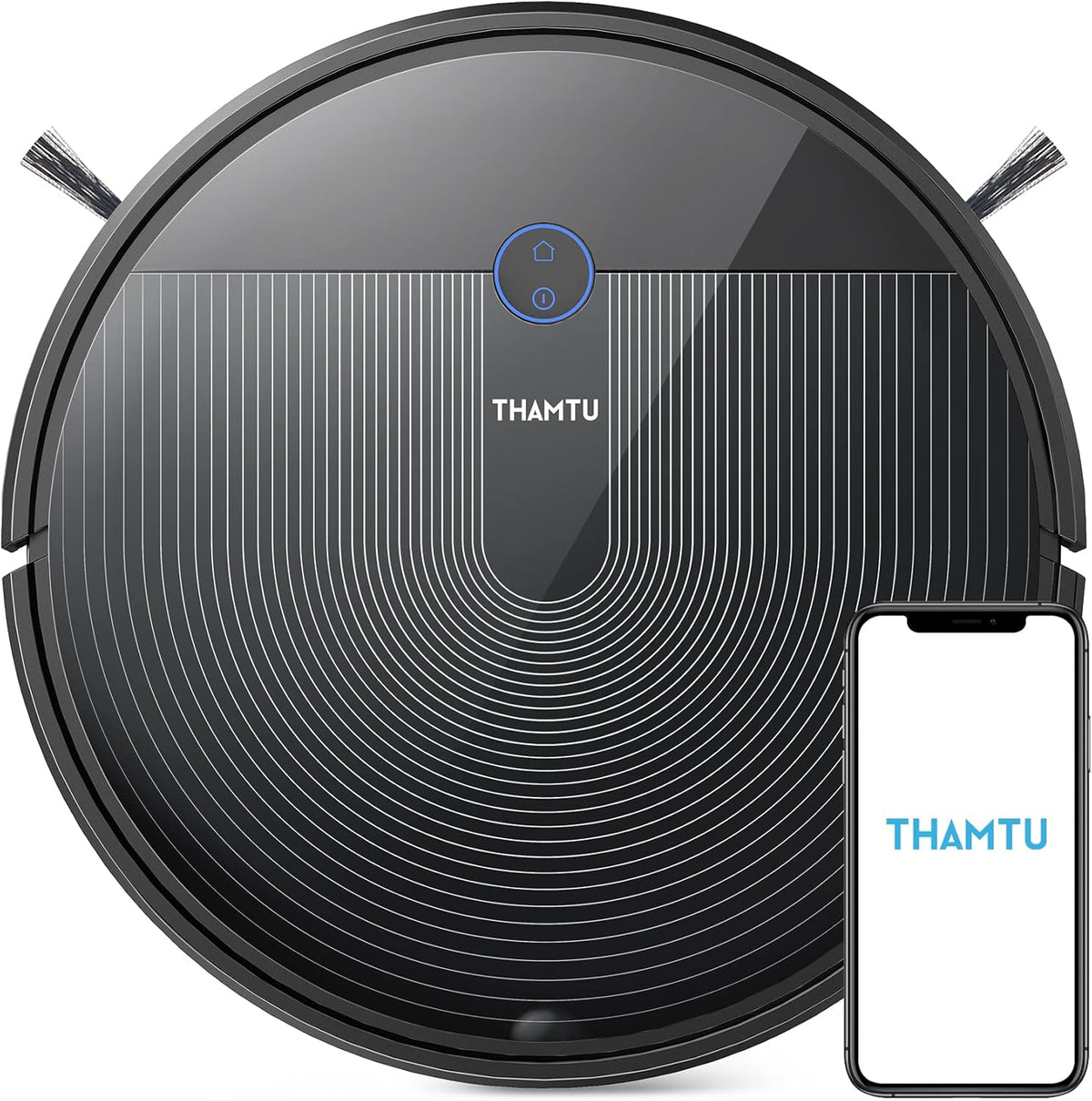 Robot Vacuum Cleaner, 150Min Runtime, 2500Pa Suction, Silver with Remote K884342