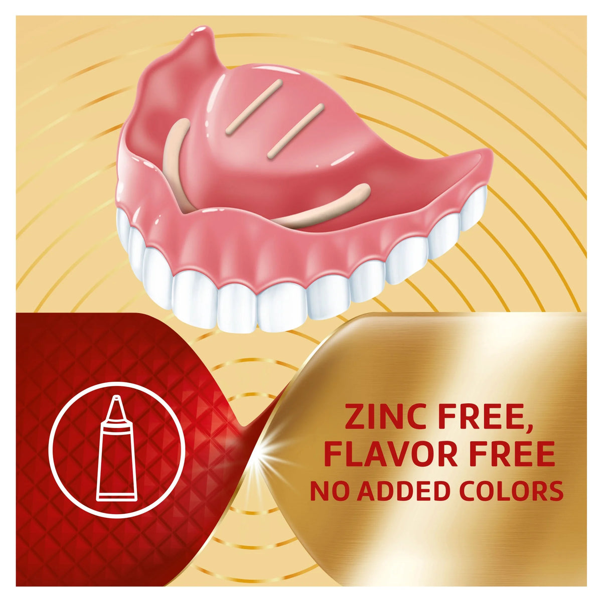 Denture Cream, Unflavored - 2.2 oz 4 Pk L263