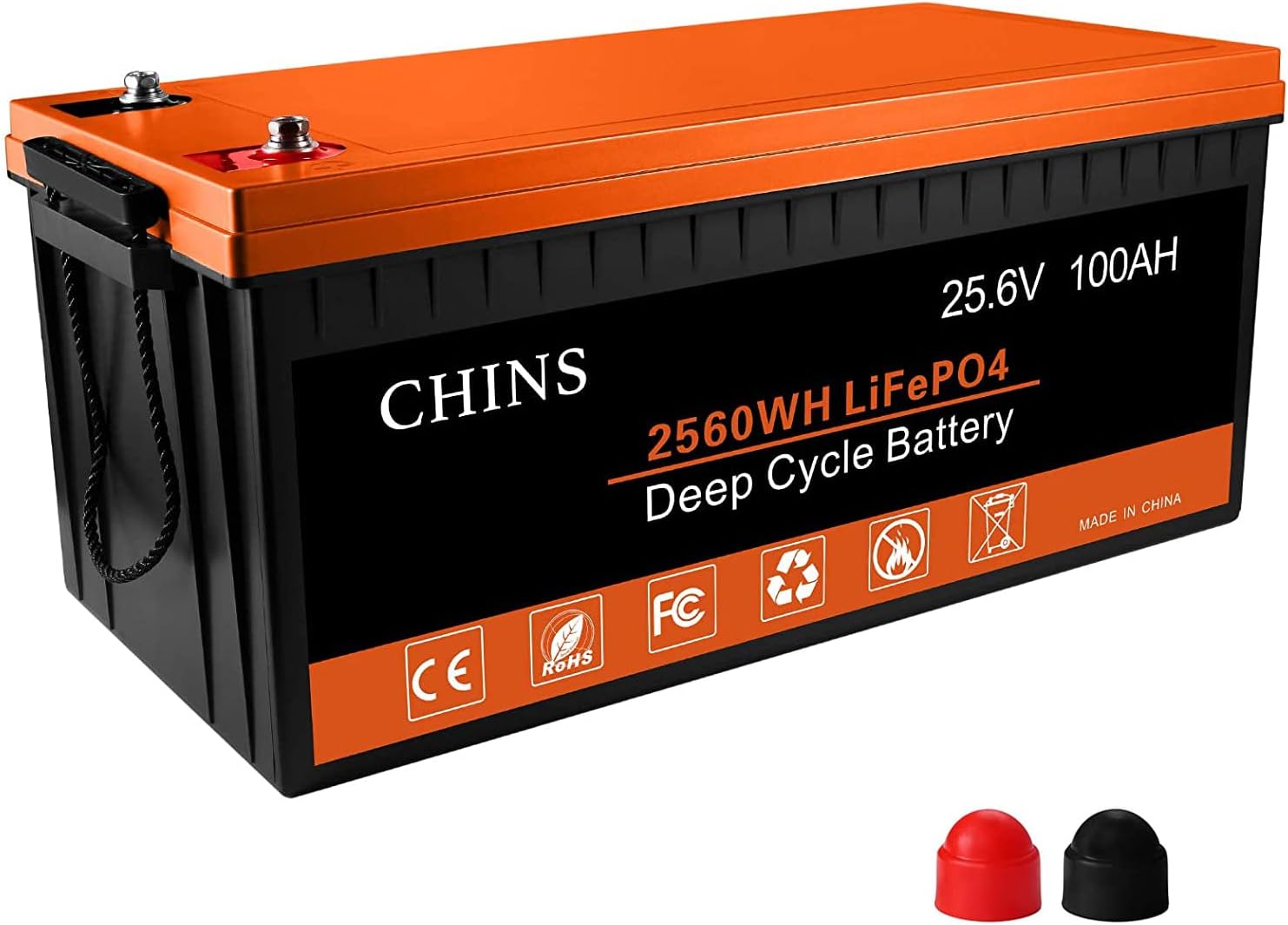 LiFePO4 Battery 24V 100Ah Lithium Battery with 100A BMS O970