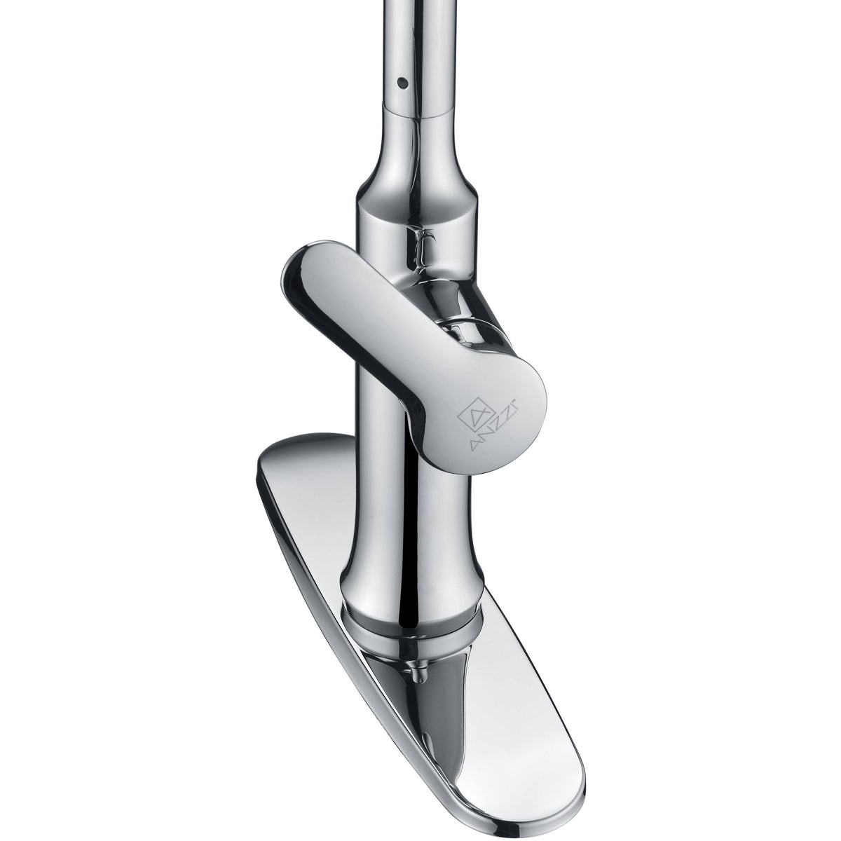 Brushed Nickel Single Handle Pull-Down Kitchen Faucet W975800