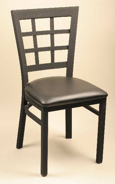 24 in. H Lattice Back Counter Stool Walnut Frame I361