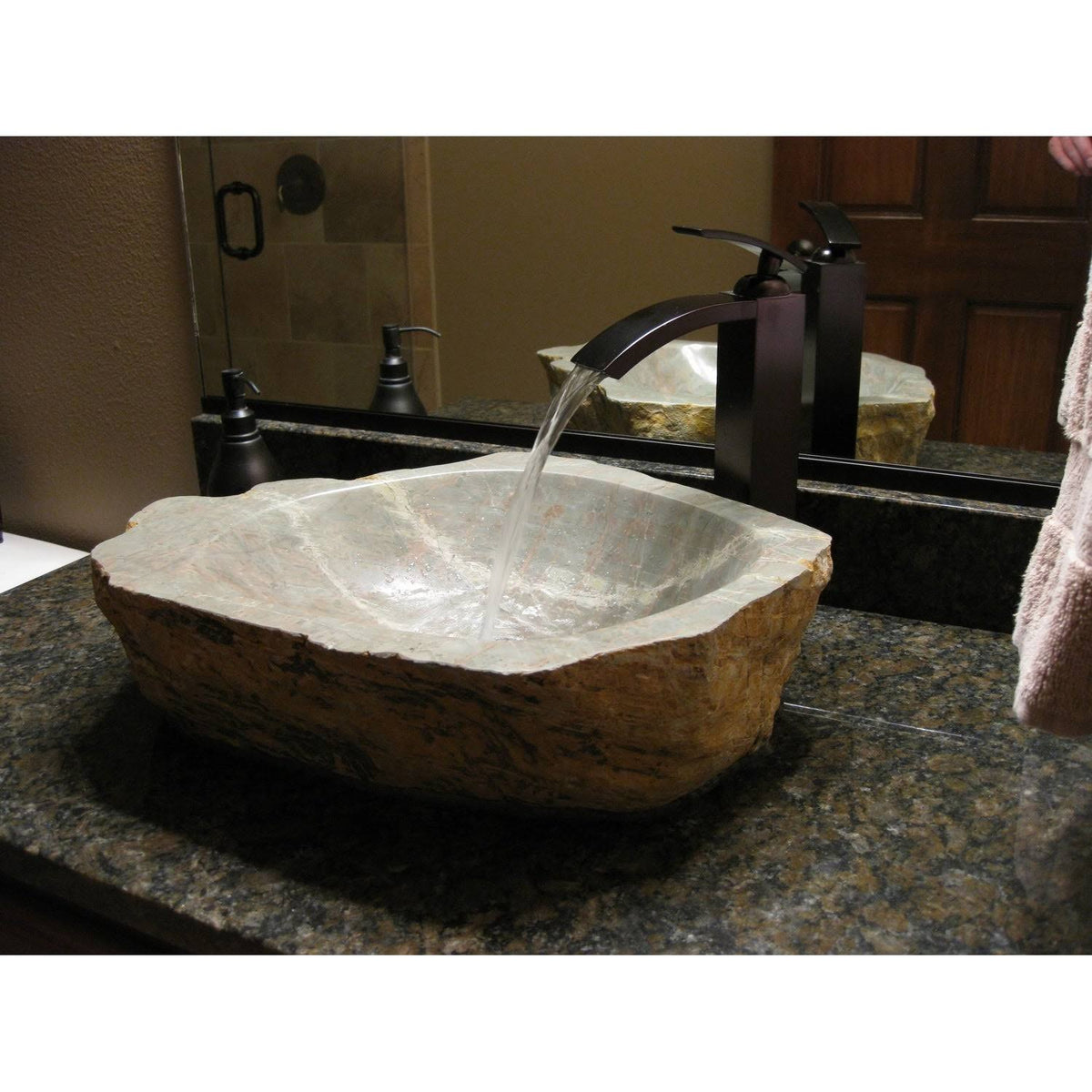 Natural Stone 17x22 Vessel Bathroom Sink H338770
