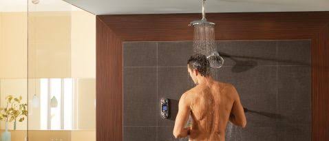 Chrome Vertical Spa Digital Control D45825