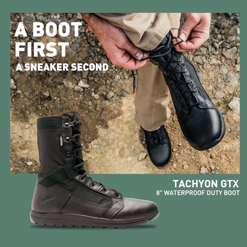 8" Waterproof Full-Grain Leather & 500D Nylon Tactical Boots F123269
