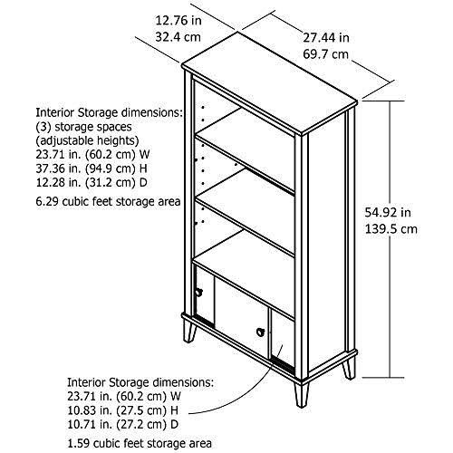 White Bookcase H8878