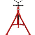 V Head Pipe Stand, Adjustable Height 24-42, 2500 lb. Load Capacity, Carbon Steel N180