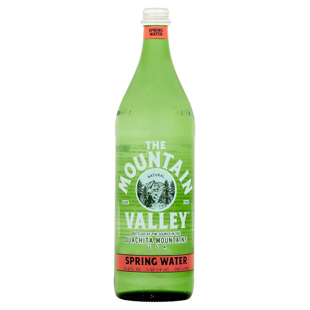 1L Glass Bottle Spring Water Pack of 12 O3496