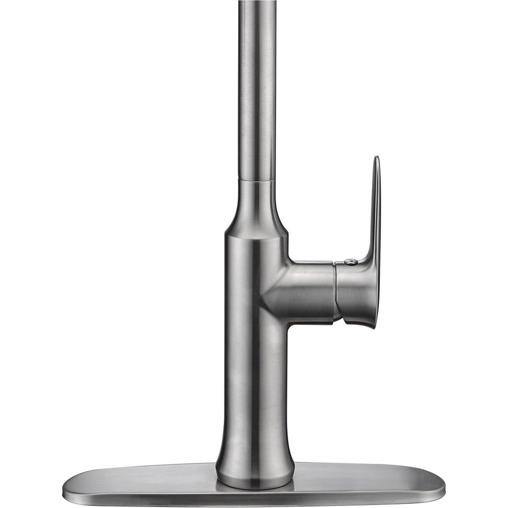 Brushed Nickel Single Handle Pull-Down Kitchen Faucet W975800
