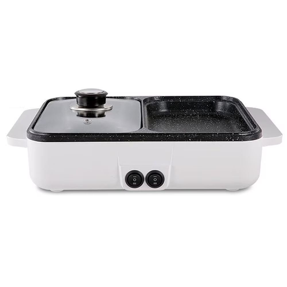 2 IN 1 Electric Grill Pan Hot Pot Barbecue Machine W17271
