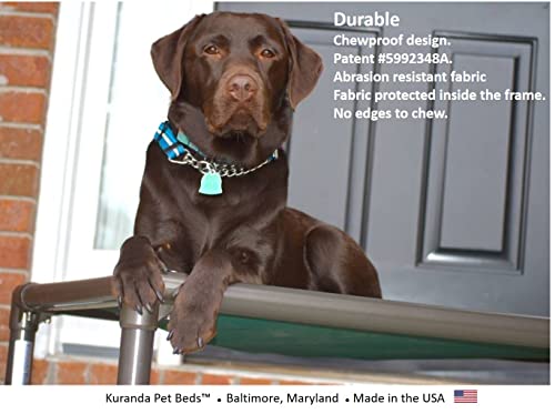 Walnut PVC Heavy Duty Vinyl Dog Bed 50" x 36" Q342