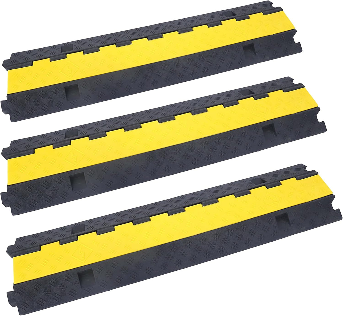2 Channel Rubber Cable Ramp 3 Pack A859
