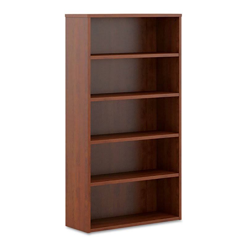 5-Shelf Mahogany Laminate Bookcase F8128
