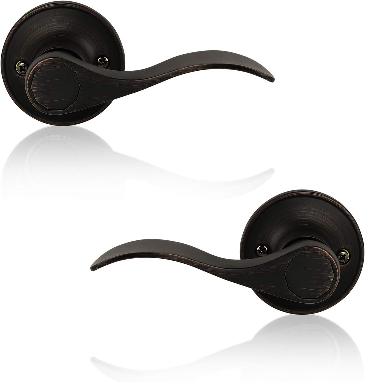 10 Pack Oil Rubbed Bronze Door Handles F8770