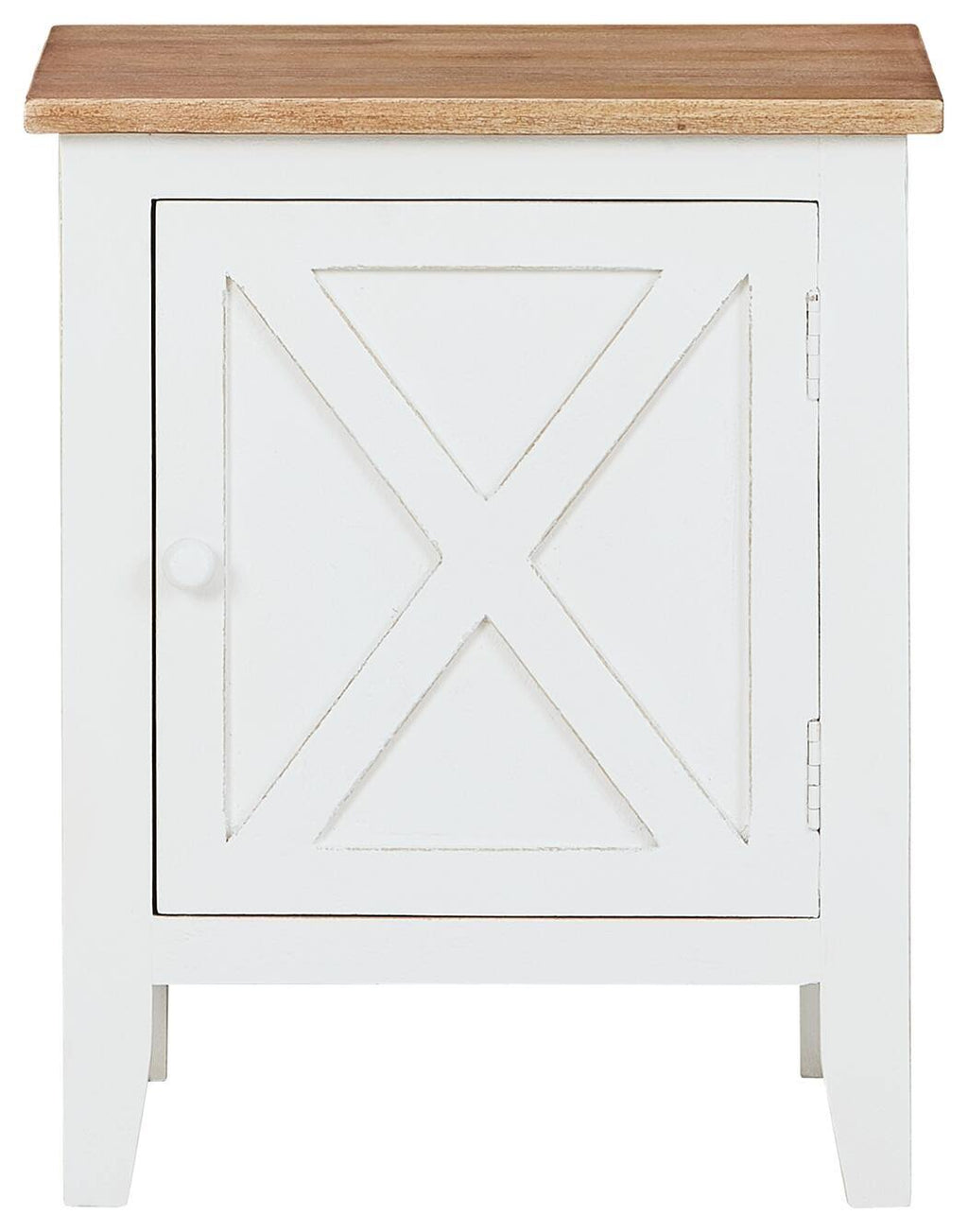 White and Brown Accent Cabinet C46646