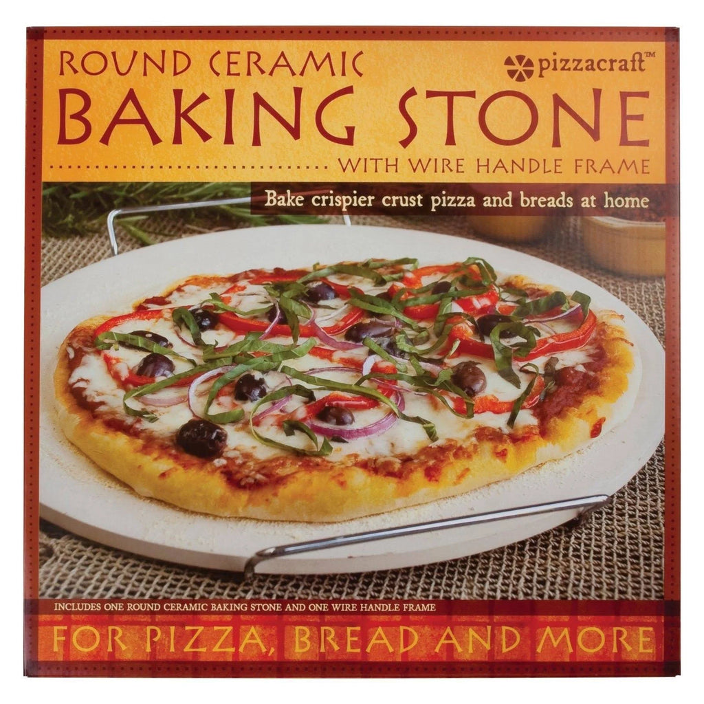 Round Pizza Stone with Wire Frame T685