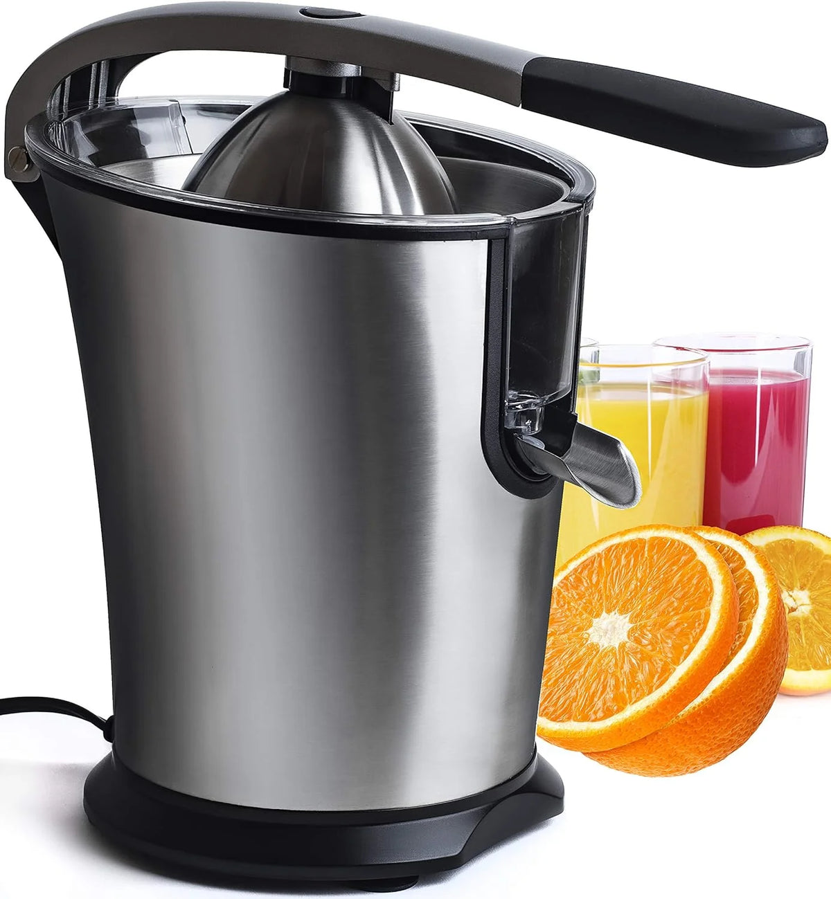 Stainless Steel Electric Citrus Juicer with Anti-Drip Citrus Press 300 Watt Motor K711