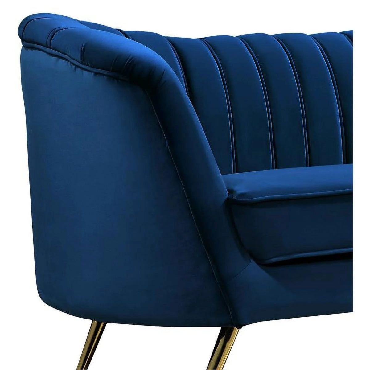 2 Piece Velvet Living Room Furniture Set with Loveseat and Accent Chair Q28172