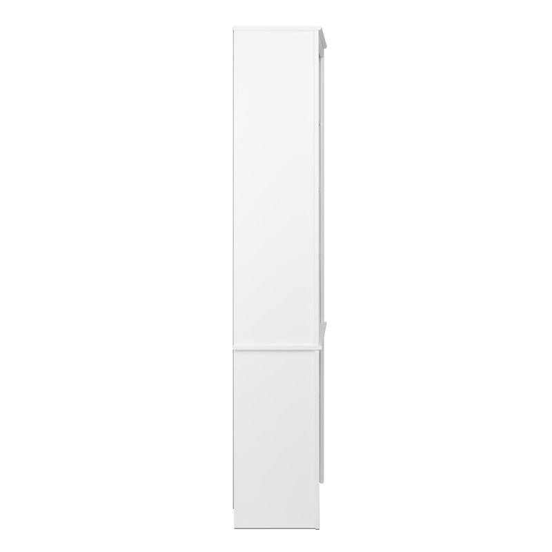 6 Shelf White Bookcase V248