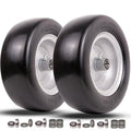 11x4.00-5 Flat Free Solid Smooth Tires and Wheel with Precision Bearings (2 Pack) V5020