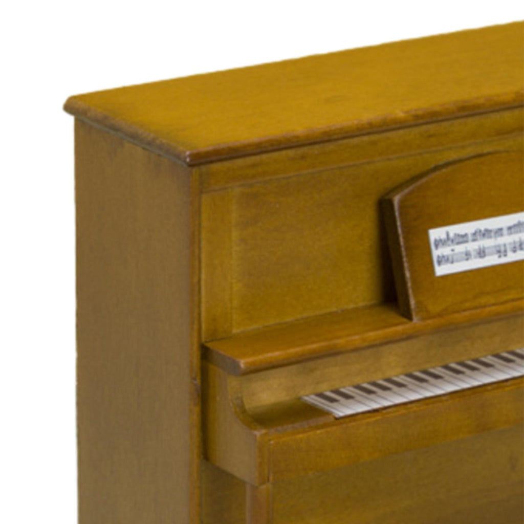 Walnut Miniature Upright Piano with Stool S342