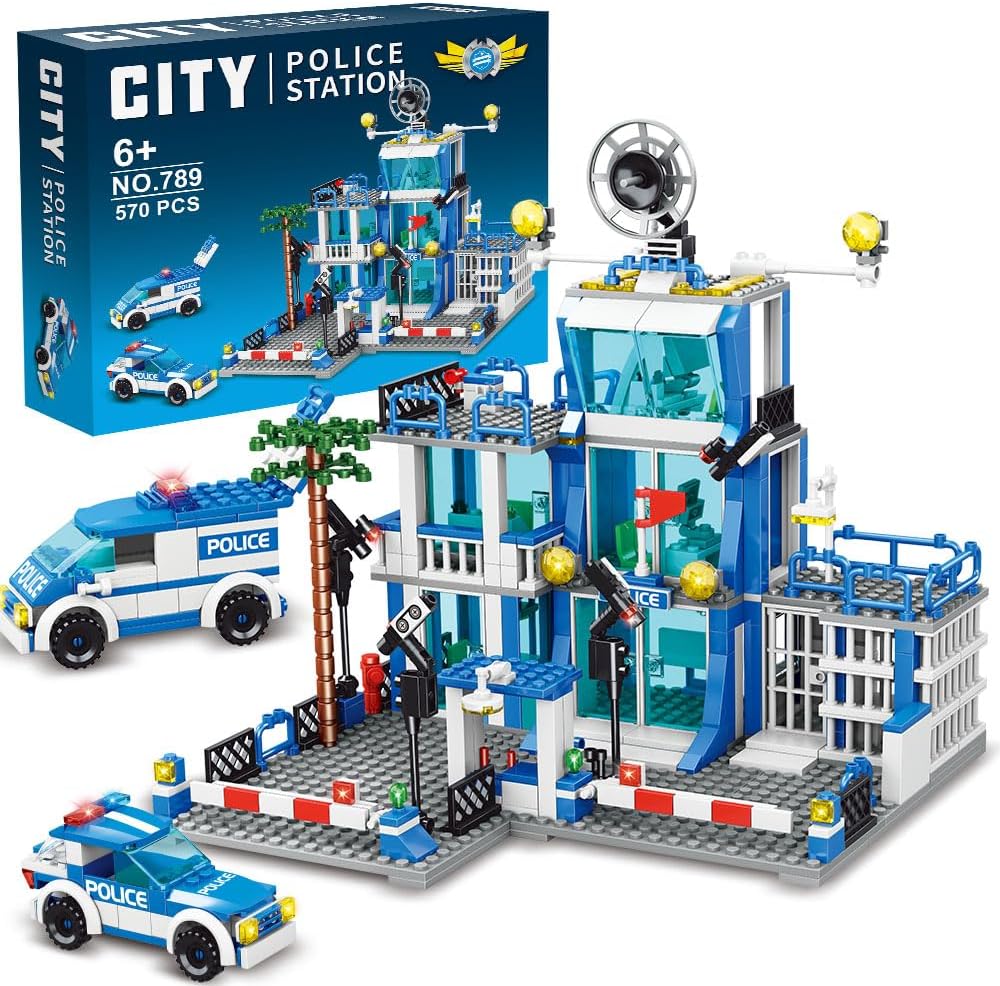 570pcs City Police Building Bricks Kit R537