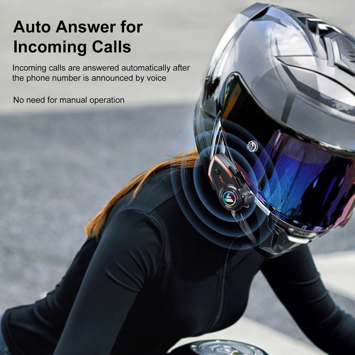 Wireless Headset BT Helmet Intercom IP67 D2657