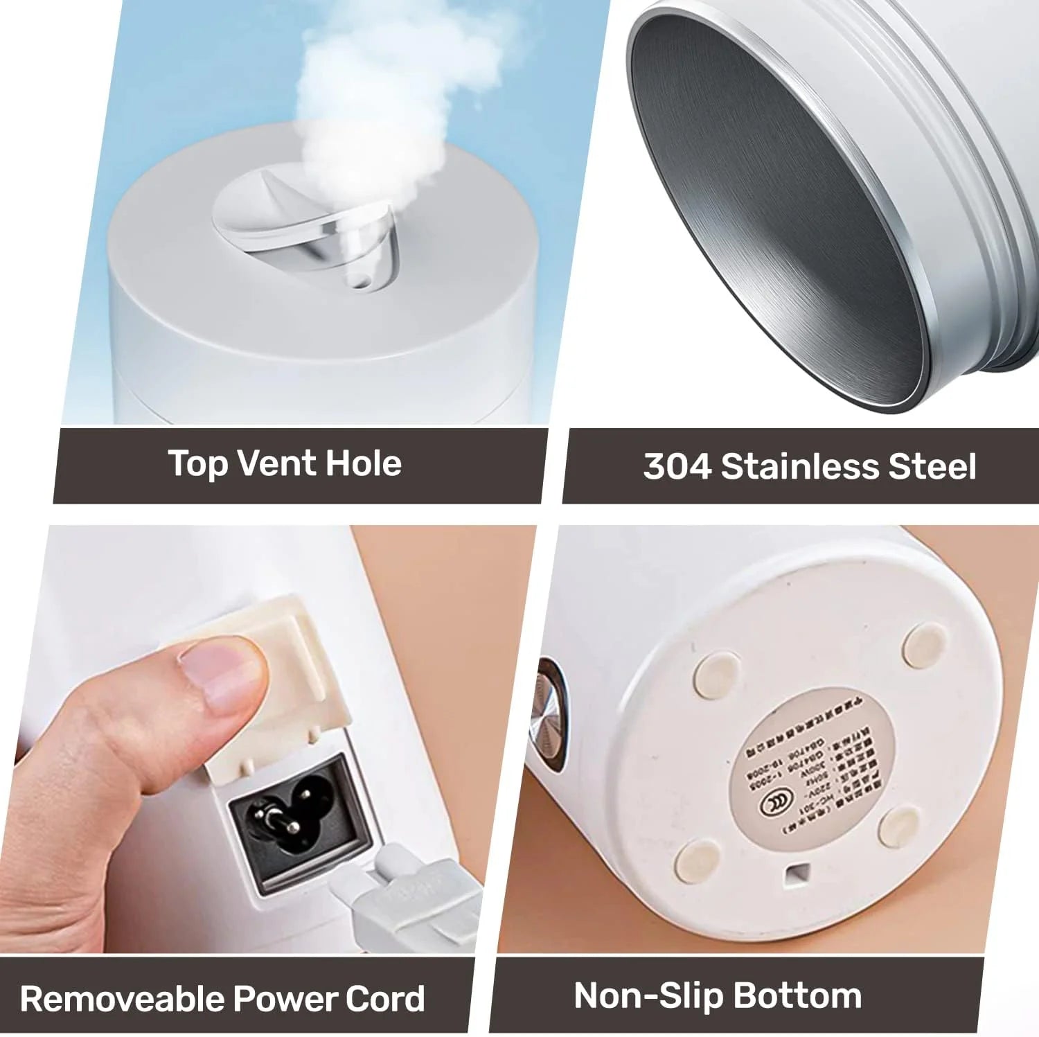 300Ml Portable Stainless Steel Electric Kettle W935
