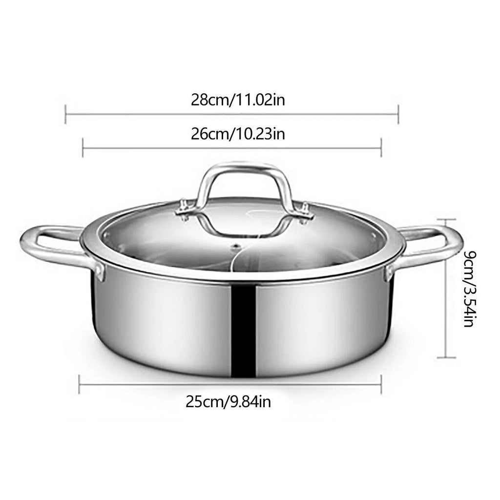 Stainless Steel Shabu Hot Pot Compatible Pot N84711
