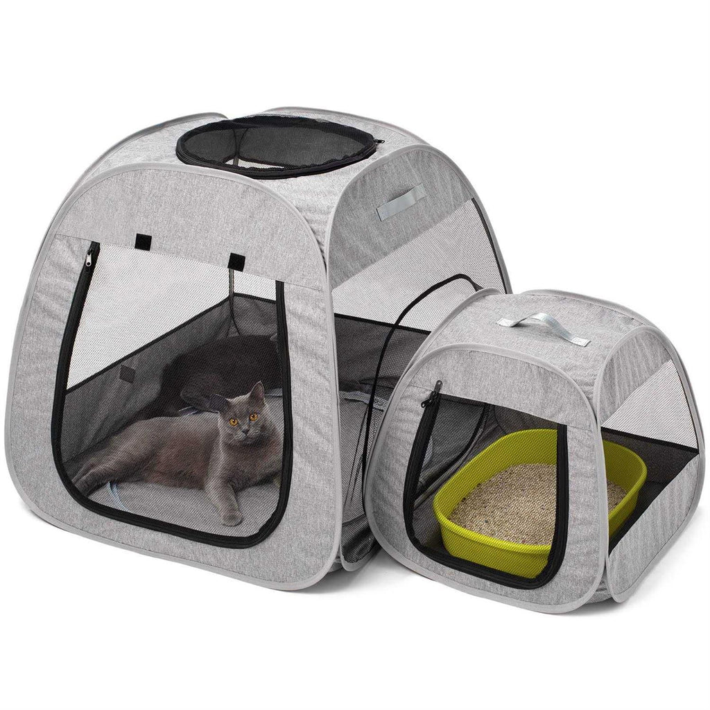 Portable Cat Playpen, Foldable Pet Tent U7894
