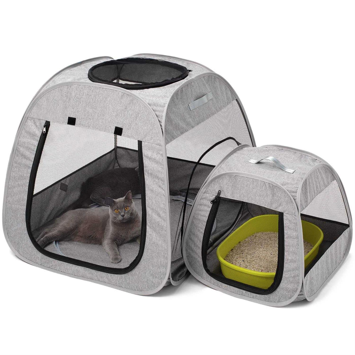 Portable Cat Playpen, Foldable Pet Tent U7894