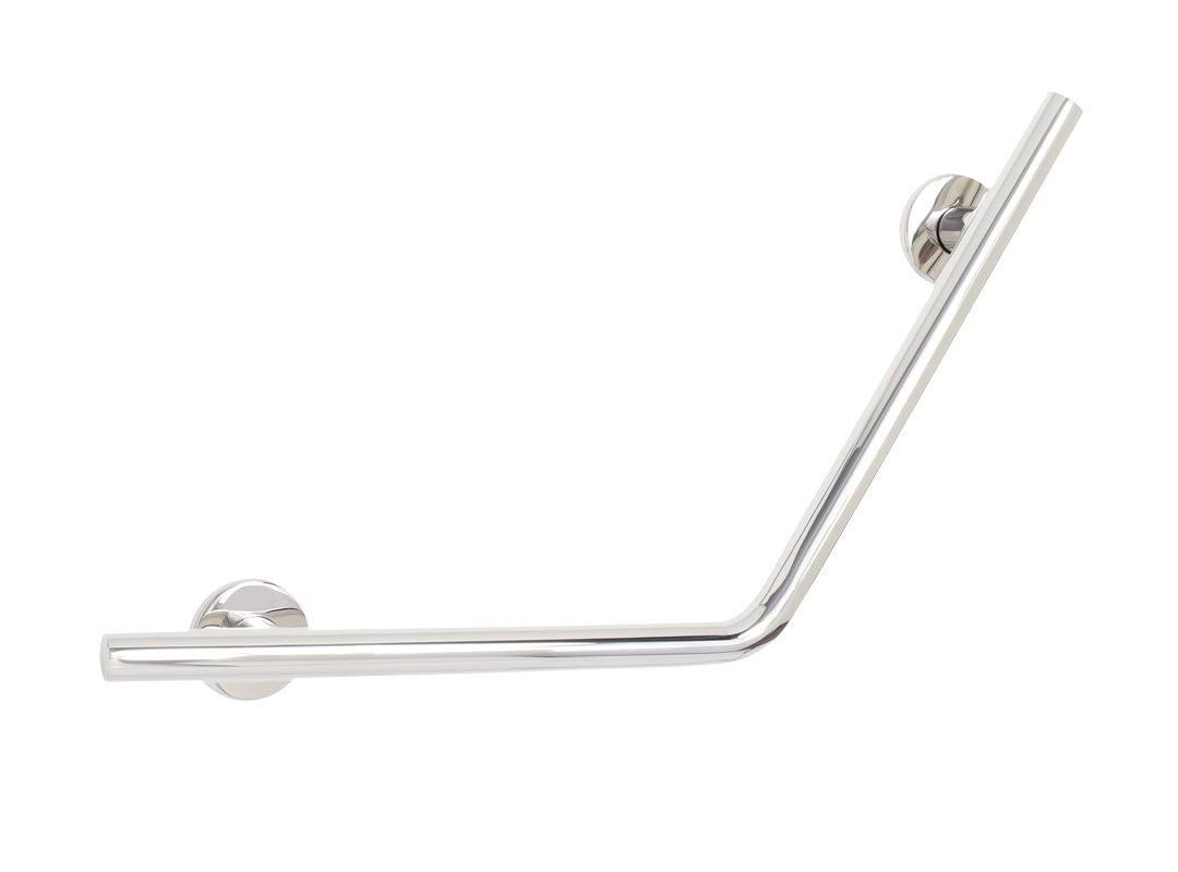 18x22 Angled Grab Bar Satin Stainless J1893