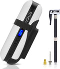Portable Air Compressor Mini Inflator Electric Pump Rechargeable Li-Ion Battery 150PSI Power Bank Digital LCD LED Emergency Light Pack of 2 S438