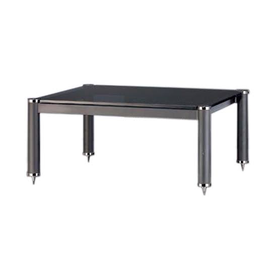 Frosted Glass Shelf with Black Poles M332