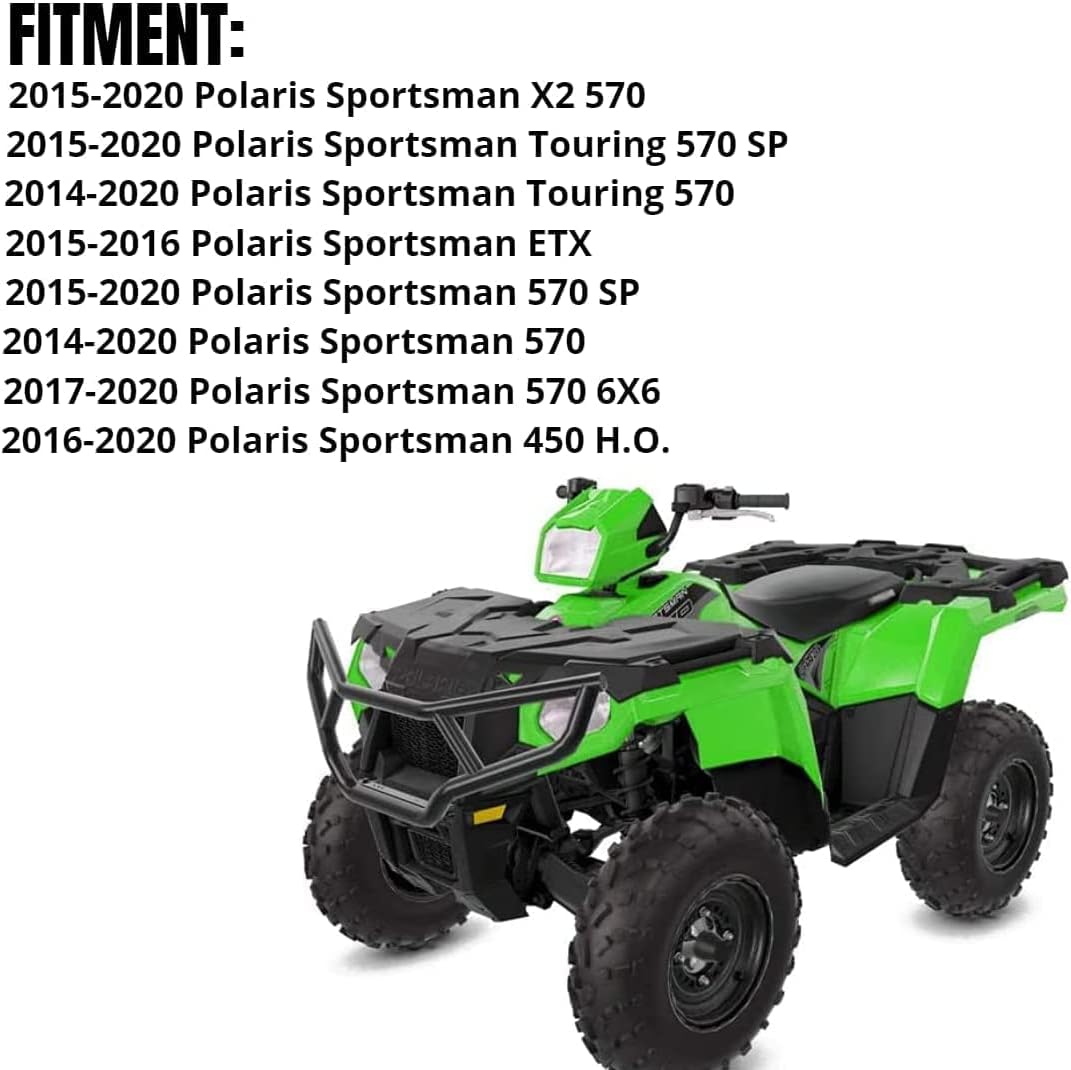 ATV Front and Rear Brush Guard Bumper Protector (Set of 2) N7502