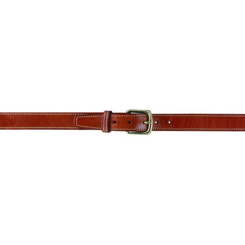 Reinforced Shooter's Belt with Brass Buckle, Chestnut R515