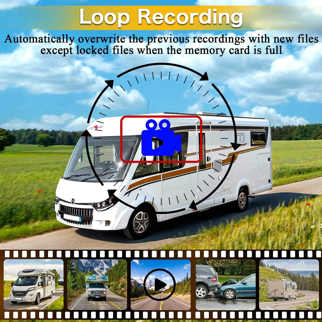 Wireless 7 Inch HD 1080P DVR Monitor with 2 Rear View Cameras K446607