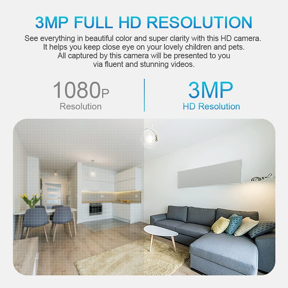 2K 3.0MP Wireless PTZ Security Camera with E27 Bulb Connector, Pack of 2 S875520