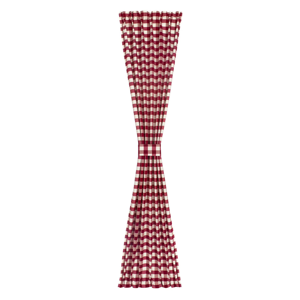 Burgundy French Door Curtain, 54" W x 72" L Single Panel A47200