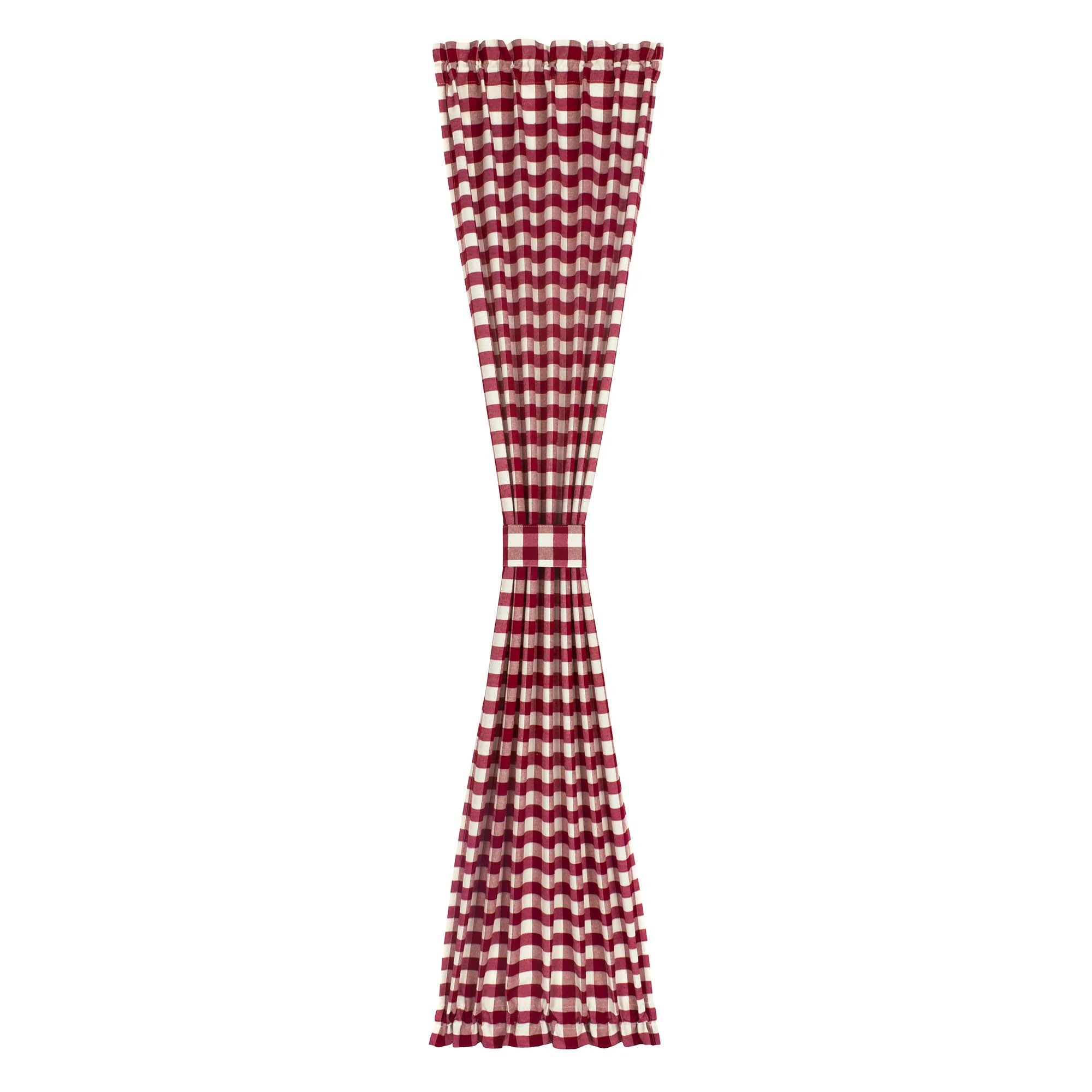 Burgundy French Door Curtain, 54" W x 72" L Single Panel A47200