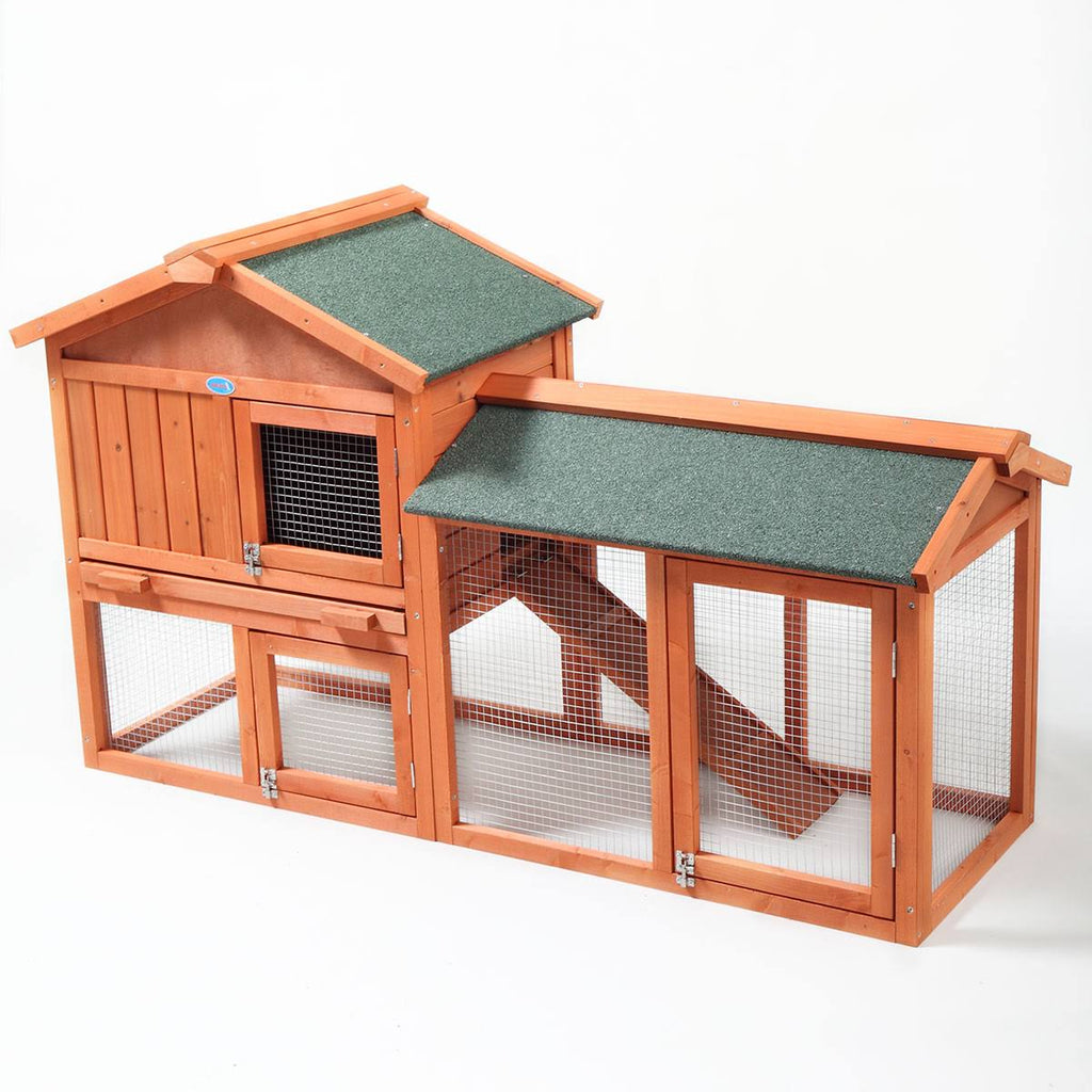 2 Story Outdoor Wooden Chicken Coop Rabbit Hutch Cage G192624