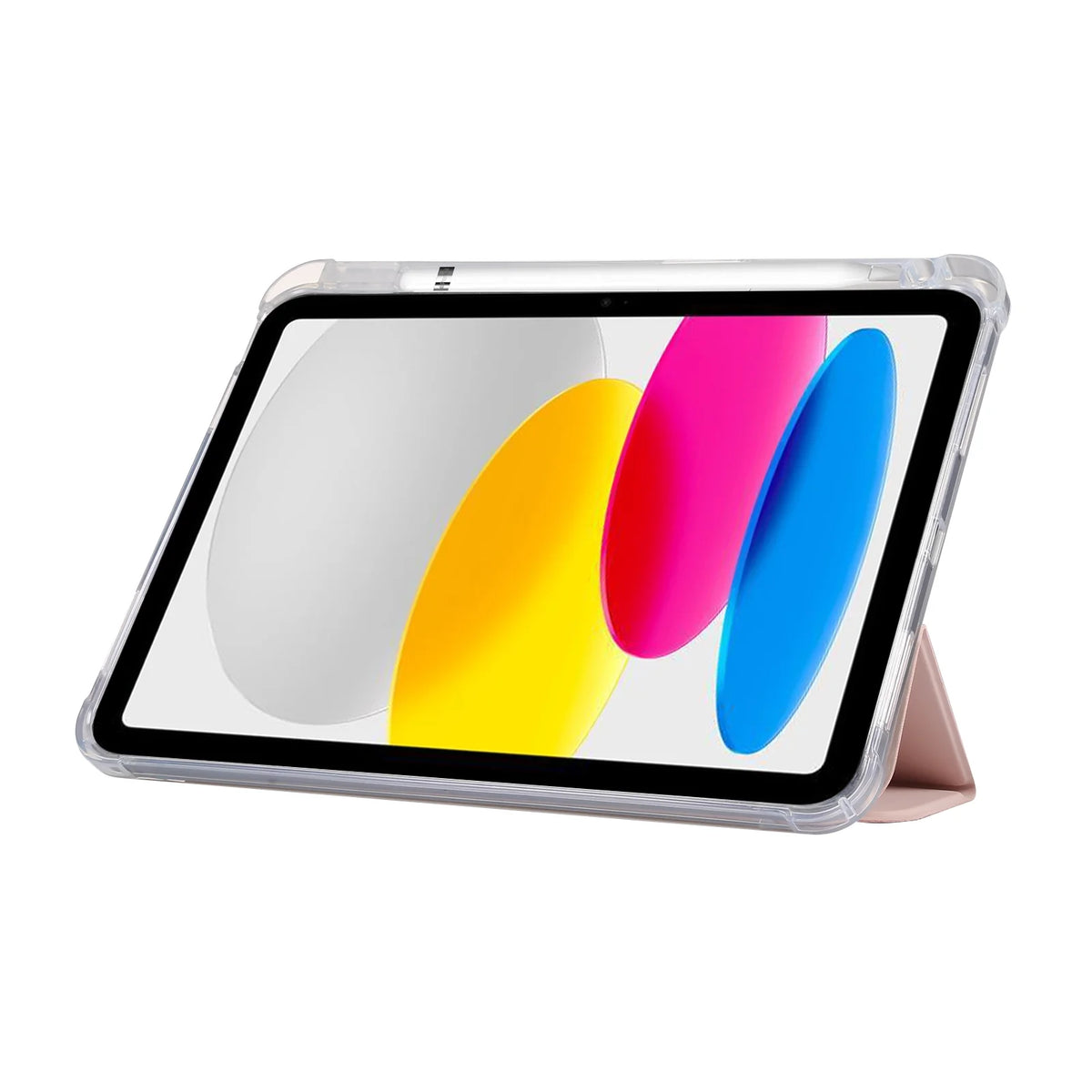 Pink Magnetic Shockproof Trifold Stand Case for iPad 10th Generation 10.9-inch O54409