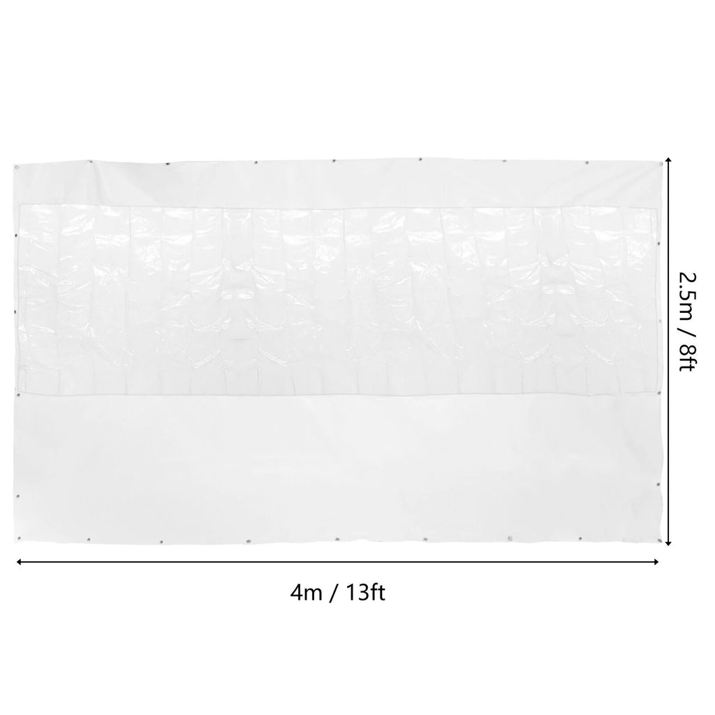 Clear PVC Rain Cloth Tarp Tarpaulin Awning Canopy Patio Enclosure Waterproof Curtain P275