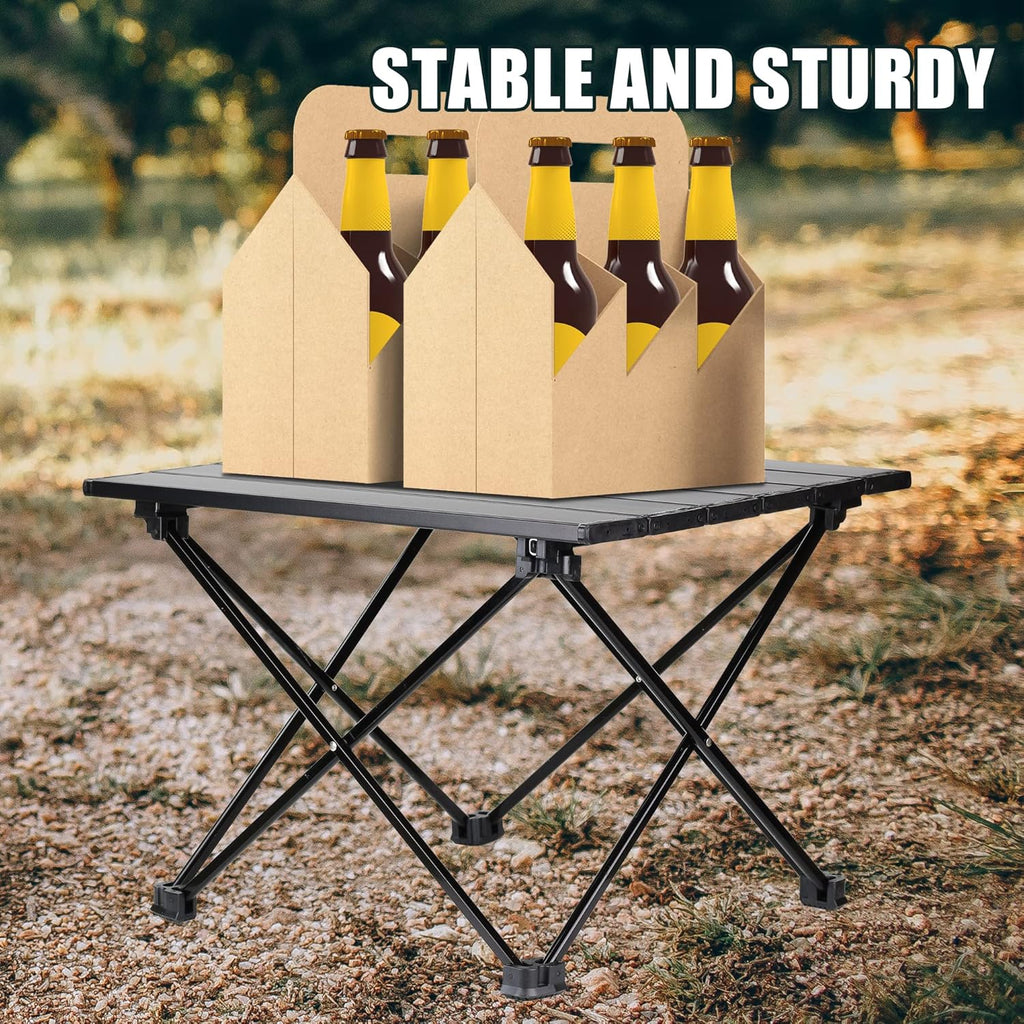 Folding Table 4 Foot Aluminum Alloy Camping Portable Table X399054